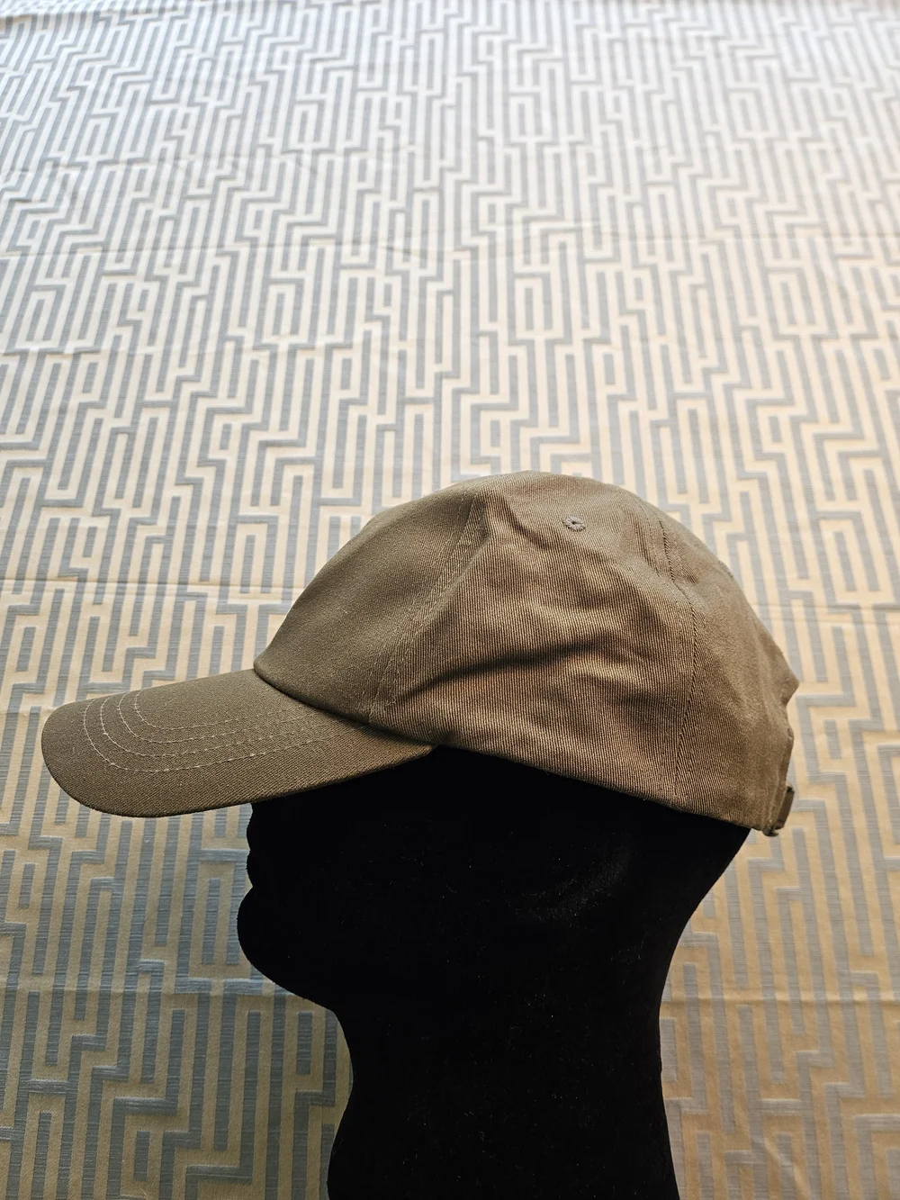 Olive Green Baseball Cap with Korean Flag Patch